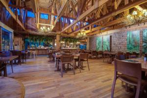 Huilo Huilo Montaña Mágica餐厅或其他用餐的地方