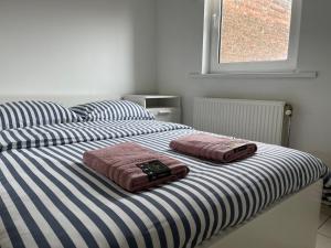 Postel nebo postele na pokoji v ubytování Private studio in Antwerp