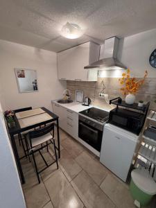 Kuchyň nebo kuchyňský kout v ubytování Apartman Josip