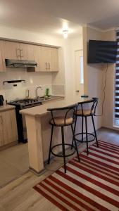 Kuchyň nebo kuchyňský kout v ubytování Departamento Completamente Equipado