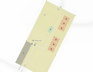 a schematic diagram of the proposed redevelopment of a building at Domki RELAXO Rewal - domki nad morzem z podgrzewanym basenem, placem zabaw i strefą relaksu in Rewal