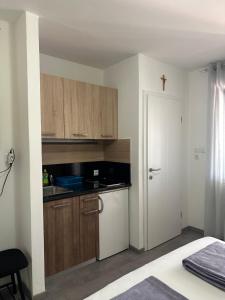 Kuchyň nebo kuchyňský kout v ubytování Studio apartman Štefanija