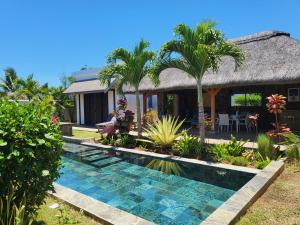 ペレベールにあるPrivate Luxury Villaのヴィラ(家の前にスイミングプール付)