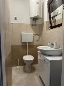Koupelna v ubytování Studio apartman Štefanija