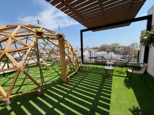Zahrada ubytování Hotel Vive Jarocho-APT y Domo a 5 min Playa