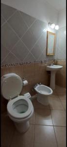 Koupelna v ubytování Complejo Olmos 1835