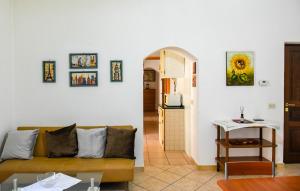 a living room with a couch and a table at Casa Isabella in Nuoro