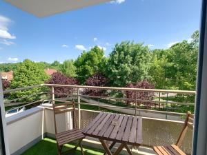 Balkón nebo terasa v ubytování Le Bucolique