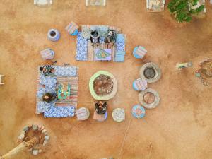 an overhead view of a play park with dogs in it at Elrayga Camp Dahab in Dahab