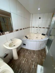 Koupelna v ubytování Hostal Milagros