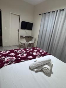 Postel nebo postele na pokoji v ubytování Pousada Hostel Shalom