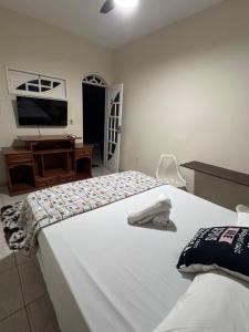 Postel nebo postele na pokoji v ubytování Pousada Hostel Shalom
