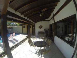 Patio alebo iná vonkajšia časť ubytovania Pousada Samburá