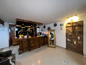 Kuchyň nebo kuchyňský kout v ubytování Hotel Alcatraz