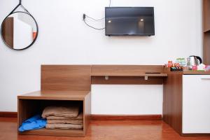 Eldhús eða eldhúskrókur á Sky House Hotel Da Lat City