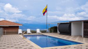 Bazén v ubytování Hospedaje Casona Villa Alicia nebo v jeho okolí