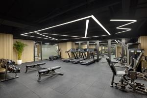 Fitness centrum a/nebo fitness zařízení v ubytování Somerset Star River Minhang Shanghai