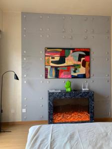 Giường trong phòng chung tại Hui Xiang Designer Art Homestay