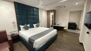 TV a/nebo společenská místnost v ubytování Hotel Royal Tela Plaza Near IGI Airport Delhi