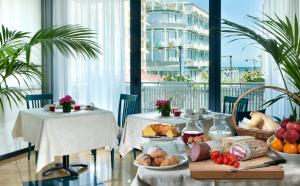 Frukostalternativ för gäster på Hotel Gabbiano