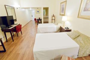 Dayrell Hotel e Centro de Convenções的电视和/或娱乐中心