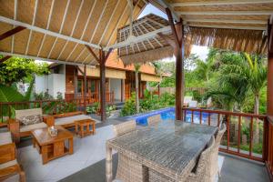 Balkón nebo terasa v ubytování Ocean View Private Villa