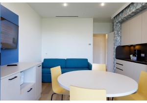 Kuchyň nebo kuchyňský kout v ubytování Hotel Residence Zust