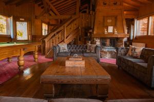 Posezení v ubytování Chalet "Montblanc" Les Greniers du MontBlanc