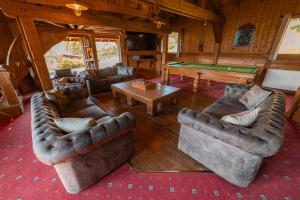 Posezení v ubytování Chalet "Montblanc" Les Greniers du MontBlanc
