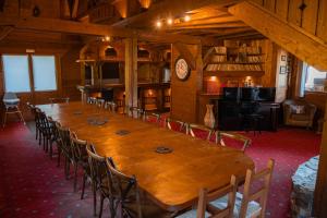 Posezení v ubytování Chalet "Montblanc" Les Greniers du MontBlanc