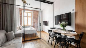 Postel nebo postele na pokoji v ubytování Aparthotel Delta Boutique