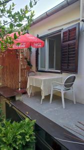 Μπαλκόνι ή βεράντα στο Guesthouse Porobic Double Room