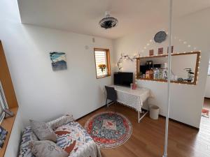 TV a/nebo společenská místnost v ubytování Ueno house 上野 独栋 超大浴室 和式 彩虹堀切菖蒲园站 四木站 高级日式建筑 免费停车場
