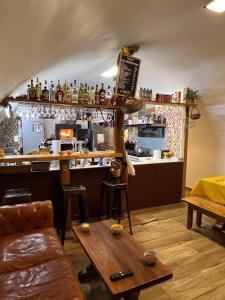 Lounge atau bar di Casa Rosa