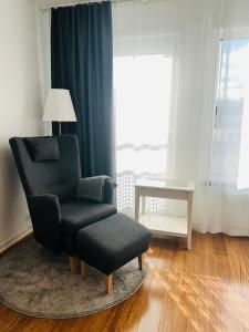 Posezení v ubytování Continental Apartment Hotel Sollentuna