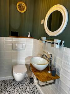 Koupelna v ubytování B&B in schönem altem Bauernhaus