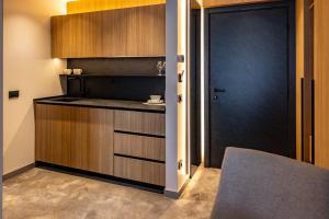 Køkken eller tekøkken på Hotel Helm