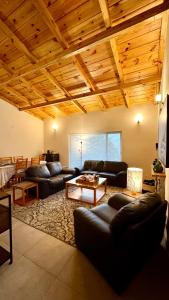 Pine Edge by T2R - Luxury Duplex Apartment Private Parking & Stunning Views in Khaira Gali near to Nathia Gali & Muree的休息区