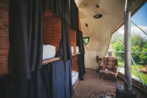 Area soggiorno di Glamping Tago