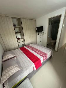 Postel nebo postele na pokoji v ubytování Amoblados bocha