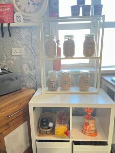 A kitchen or kitchenette at Gra accommodations athy
