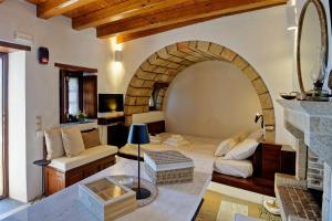 Posezení v ubytování MonoLithos Inn