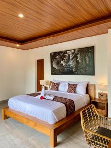 D'JERO HomeStay客房内的一张或多张床位