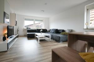 Posezení v ubytování Ferienwohnung am Glück