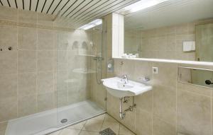 Koupelna v ubytování Hotel Mayer