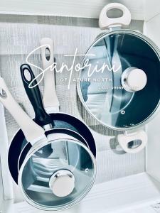 a pair of scissors sitting on top of a shelf at Modern Bali of Azure North in San Fernando