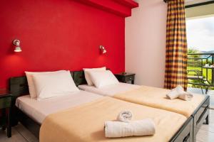 Krevet ili kreveti u jedinici u okviru objekta Sea View Hotel