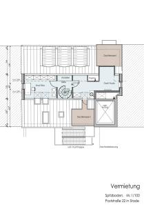 Grunnteikning Das Stader Penthouse mit Dachterrassen
