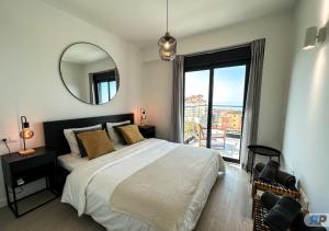 Postel nebo postele na pokoji v ubytování 007 Apartamento con vistas al mar