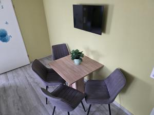 TV a/nebo společenská místnost v ubytování Hotel Prime Living Apartments Küche Netflix